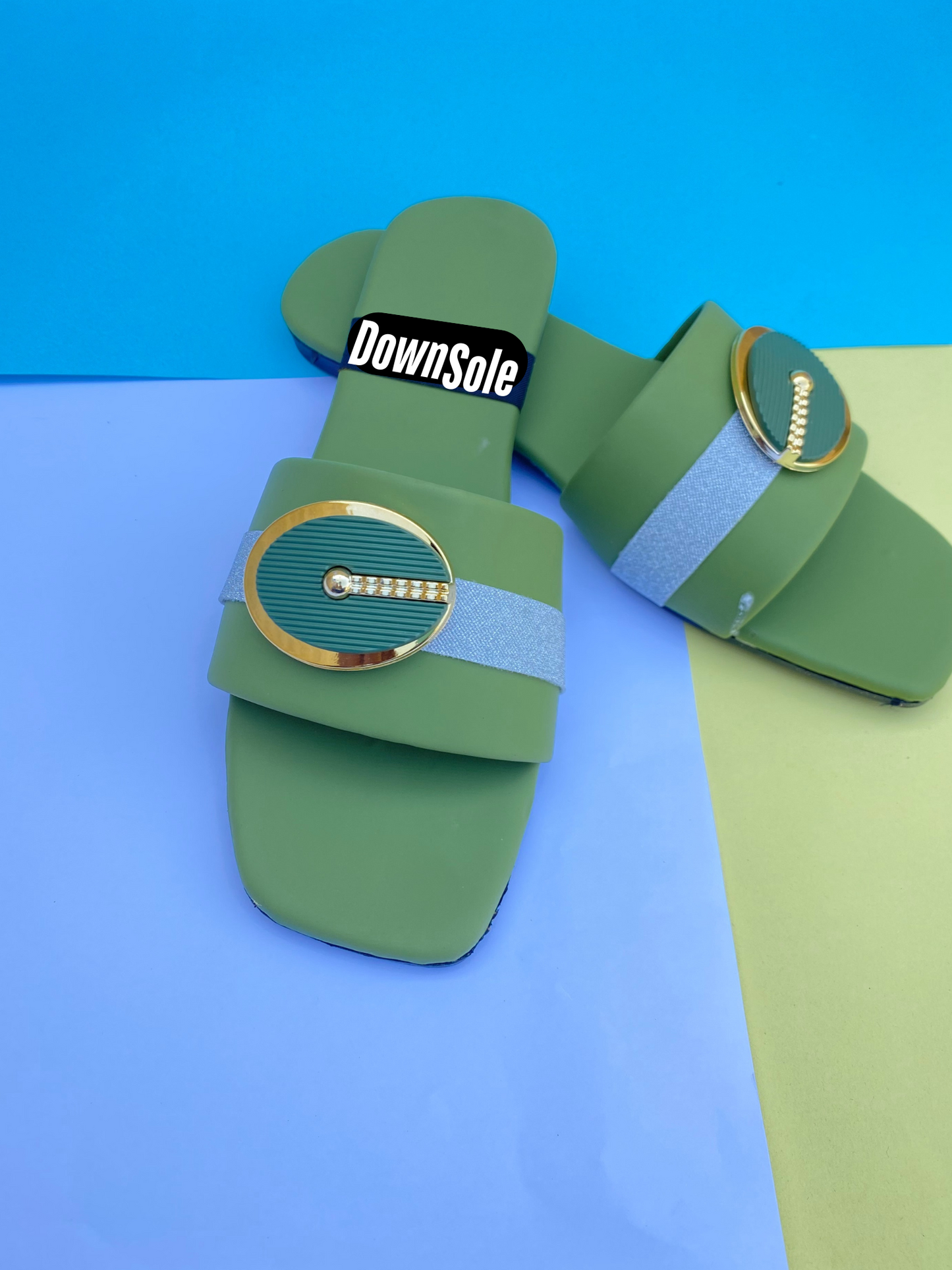 GREEN CASUAL CHAPPAL