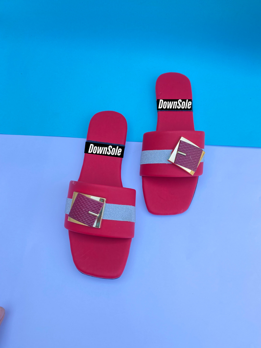 CASUAL RED CHAPPAL